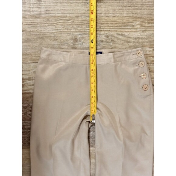 Ann Taylor Pants Size 4 Tan Silk Blend Lined EUC - Picture 8 of 9